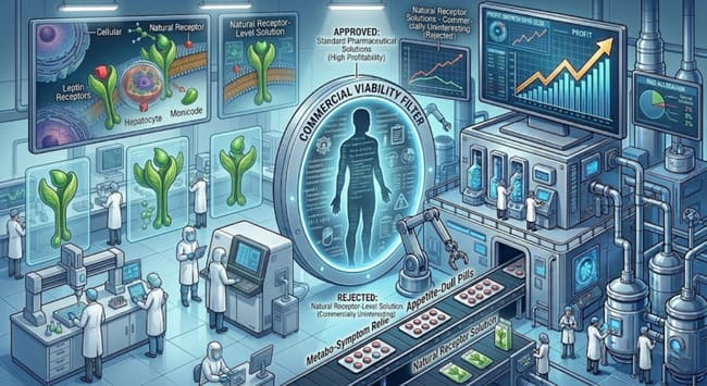 Pharmaceutical industry and leptin resistance